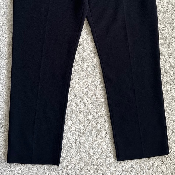 Theory Treeca Pull-On Wool Blend Knit Pants Black 8 Cropped Ankle Fall Winter - Picture 4 of 10